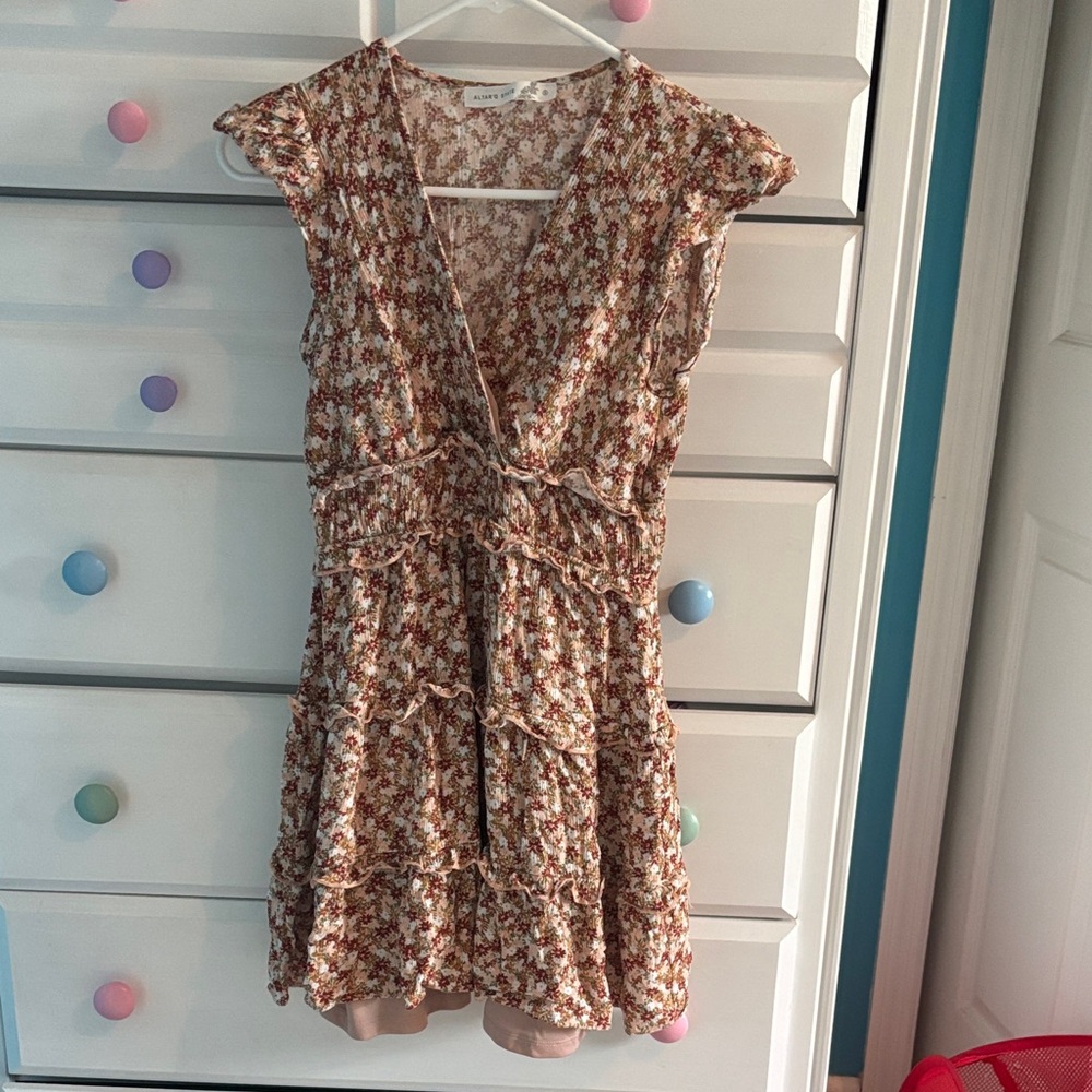 Altar’d State Floral Ruffle Dress